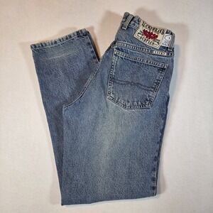 Vintage USA Made Lucky Brand Relaxed Fit Zipper Fly 100% Cotton Size 32 Style 1